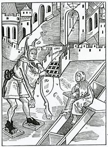 Von der Verachtung oder Missachtung der Heiligen Schrift, Illustration aus Alexander Barclays englischer Übersetzung von 