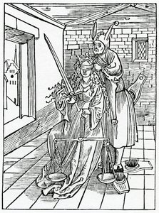 Von großen Streitern im Gesetz um nichtige Dinge, Illustration aus Alexander Barclays englischer Übersetzung von 