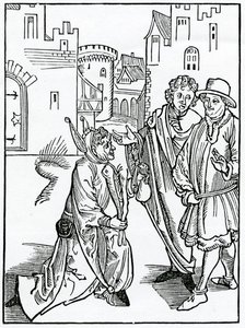 Von der Verachtung und Verachtung der Armut, Illustration aus Alexander Barclays englischer Übersetzung von 