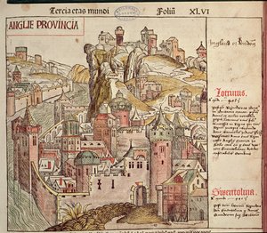 Altes London, aus der Nürnberger Chronik von Hartmann Schedel (1440-1514) 1493 von German School