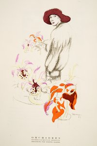 Orchideen, Kurze Jacke von Gerstel, aus Styl, veröffentlicht 1922 von German School