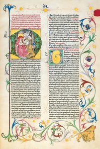 Seite aus Epistolae Hieronymus, Briefe und Traktate des Heiligen Hieronymus, herausgegeben von Adrianus Brielis von German School