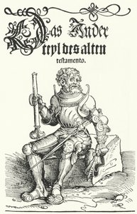 Seite aus der ersten Ausgabe von Luthers Altem Testament (Stich) von German School