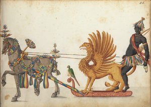 Festzugschlitten in Parade, ca. 1640