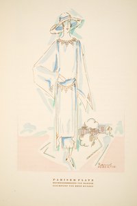 Pariser Platz, Sommeroutfit von Hammer, aus Styl, veröffentlicht 1922 von German School