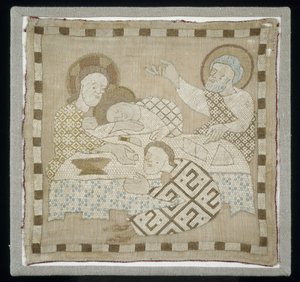 Teil eines Antependiums mit Darstellung des Letzten Abendmahls, 1300-10 von German School