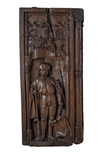 Bankende, die St. Quirinus von Neuss darstellt, um 1485-1515