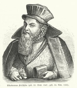 Philipp Nicodemus Frischlin, deutscher Dichter und Dramatiker von German School
