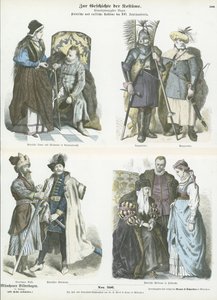 Polnische und russische Kostüme, 15. und 16. Jahrhundert von German School