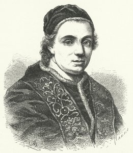 Papst Clemens XIV. (Stich) von German School