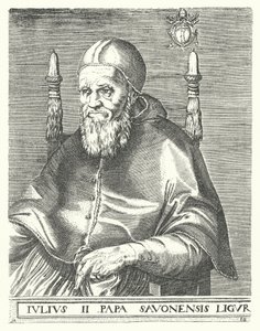 Papst Julius II. (Stich) von German School