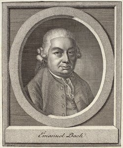Porträt von Carl Philipp Emanuel Bach (1714-88)