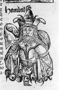 Porträt von Hannibal oder Annibal (247 v. Chr. - 183 v. Chr.), karthagischer General und Staatsmann - in Liber chronicarum von Hartmann Schedel, Nürnberg 1497.
