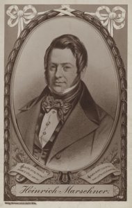 Porträt von Heinrich Marschner von German School