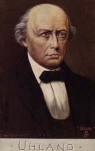 Porträt von Ludwig Uhland von German School