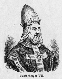 Porträt von Papst Gregor VII. (Hildebrand) von German School