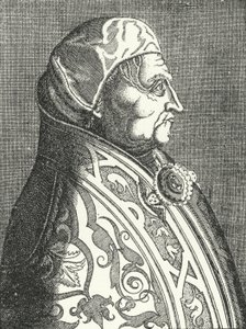 Porträt von Papst Pius II. (Stich) von German School
