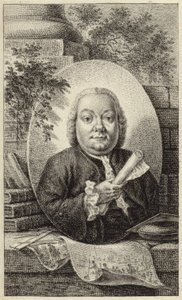 Porträt eines korpulenten Mannes in Kleidung des 18. Jahrhunderts von German School