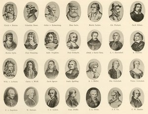 Porträts berühmter Deutscher aus 