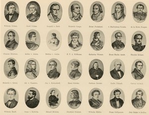 Porträts berühmter Deutscher aus Ritter vom Deutschen Geiste von German School