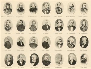 Porträts berühmter Deutscher aus Ritter vom Deutschen Geiste von German School