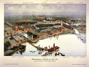 Plakat für die Weltausstellung in Chicago 1893