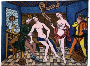 Prostitution im 15. Jahrhundert von German School