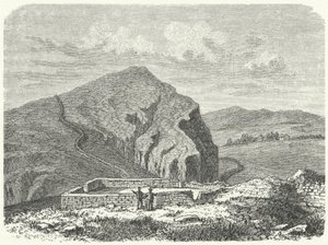 Überreste der Mauer des Severus, nördlich des Hadrianswalls (Gravur) von German School