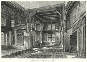 Residenz von Mufti Scheich al-Mahdi, Ägypten (Lithografie)