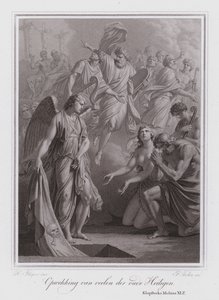 Auferstehung der alten Heiligen (Gravur) von German School