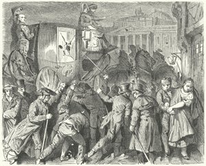 Aufstand des Volkes von Braunschweig gegen Herzog Karl II., 6. September 1830 von German School