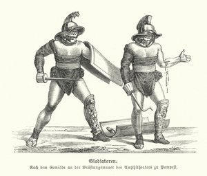 Römische Gladiatoren von German School