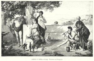 Römische Puppenspieler in Pompeji