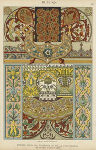 Russisch, Emaille, Majolika, Wand- und Deckenmalerei, lackiertes Holz von German School