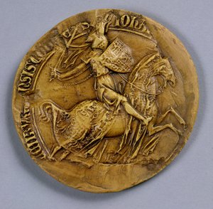 Siegel von Johann I. von Luxemburg, König von Böhmen von German School