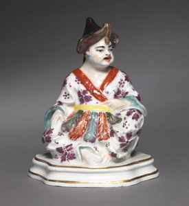 Sitzende chinesische Figur, Hersteller Meissener Porzellanmanufaktur, ca. 1730