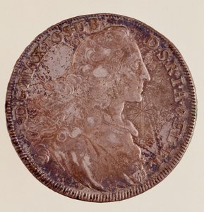 Silbertaler von Maximilian III. Joseph (1727-1777) 1769 Durchmesser 4,1 cm Neapel, Archäologisches Museum von German School