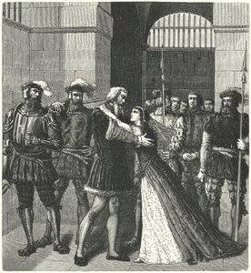 Sir Thomas More verabschiedet sich vor seiner Hinrichtung von seiner Tochter von German School