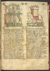 König Kodrus opfert sich für sein Volk und Eleazar Makkabäus ersticht den Elefanten und wird von ihm zerquetscht, aus 