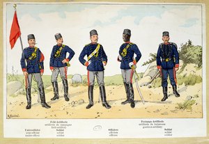 Soldaten der türkischen Armee, um 1900 von German School