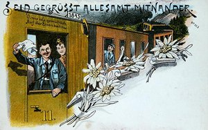 Souvenir-Grußpostkarte, ca. 1900 von German School