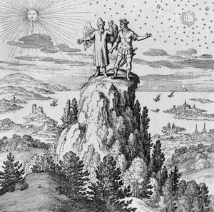 Geist und Seele führen den Prinzen aus Musaeum Hermeticum