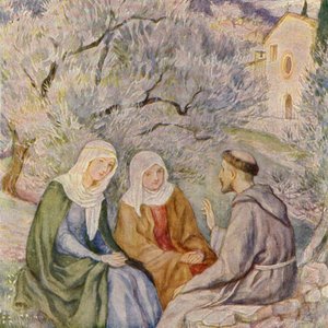 Der heilige Franziskus und die Berufung der heiligen Klara von Assisi