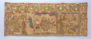 Stola mit dem Martyrium der hl. Katharina, Rheinland, ca. 1200 von German School