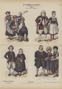 Schweizer Tracht, Ende des 18. Jahrhunderts von German School
