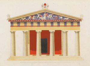 Tempel der Aphaia, Ägina, Griechenland von German School