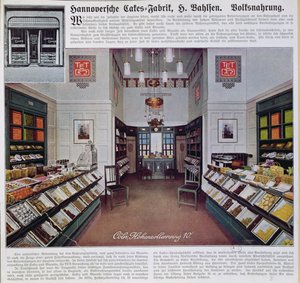 Der Bahlsen-Laden in Köln, ca. 1910 von German School