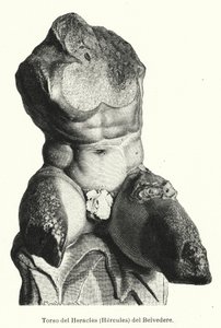 Der Belvedere Torso, römische Skulptur, traditionell als Darstellung des Herkules angesehen von German School