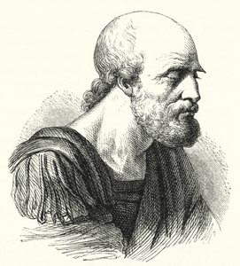 Der byzantinische General Belisar als alter Mann (Gravur) von German School