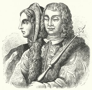 Die katholischen Monarchen, Isabella I. von Kastilien und Ferdinand II. von Aragon von German School